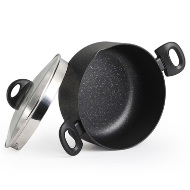 Каструля з скляною кришкою 28 см 6,9 л PROMO Fissman