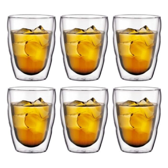 Набір склянок з подвійними стінками, 0,25 л, 6 предметів, Pilatus Bodum