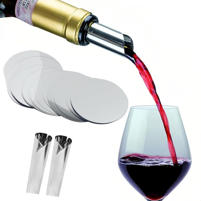 Наливники для вина, 60 шт. , диски для наливання вина, що не протікають, багаторазові, диски для наливання винних пляшок, для вечірок, весілля, дня народження, напоїв, оливкової олії, 75 мм