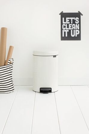 Сміттєвий бак з педаллю 12 л безшумний білий NewIcon Brabantia