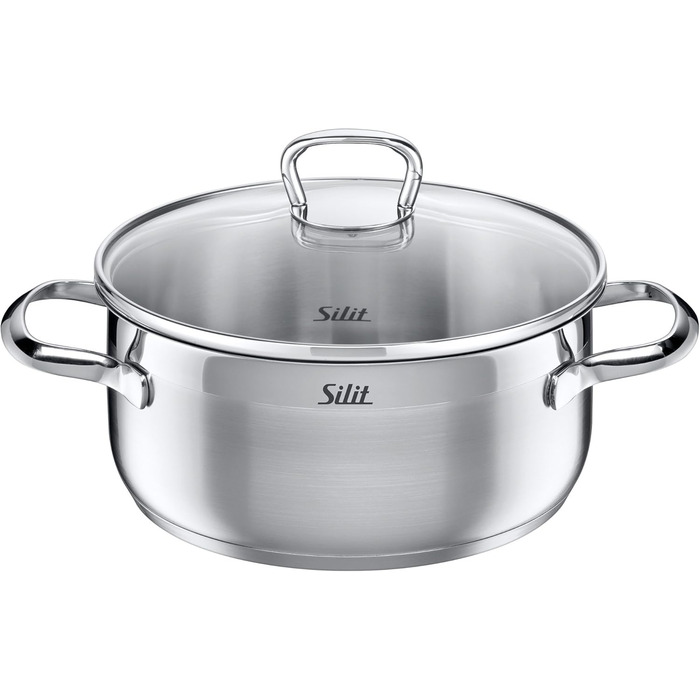 Каструля 2,5 л із кришкою 20 см, без покриття Toskana Silit