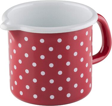 Горщик з дзьобом 10 0,75 л, Country Special Edition Flora, діаметр 0,75 літра, висота емалі, індукційна (9 см, червоний), 0039-070