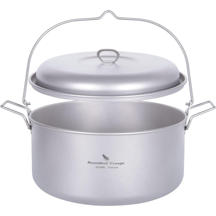 Титанова кастрюля для супу 4.5 л. для 3-5 осіб iBasingo