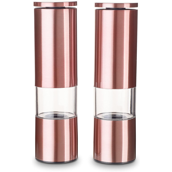 Набір млинків для спецій Echtwerk з 2 предметів, млинок для солі та перцю з високоякісної нержавіючої сталі з керамічним млином з ABS-пластику, ручний, для перцю, солі та чилі, (мідне виконання)