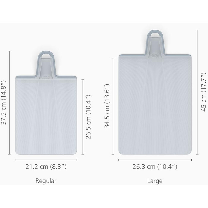 Складна обробна дошка Joseph Joseph Chop2Pot Plus з ручкою - (блідо-блакитна, велика)