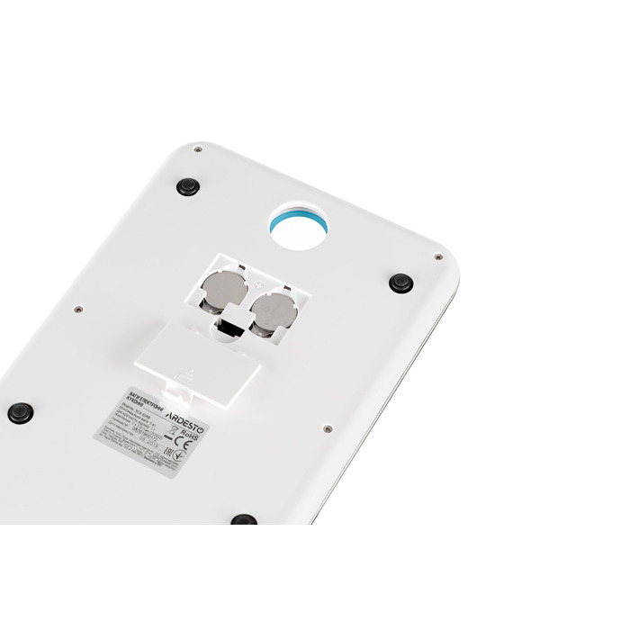 ARDESTO Ваги кухонні, 5кг, CR2032x2 в комплекті, скло, чорний