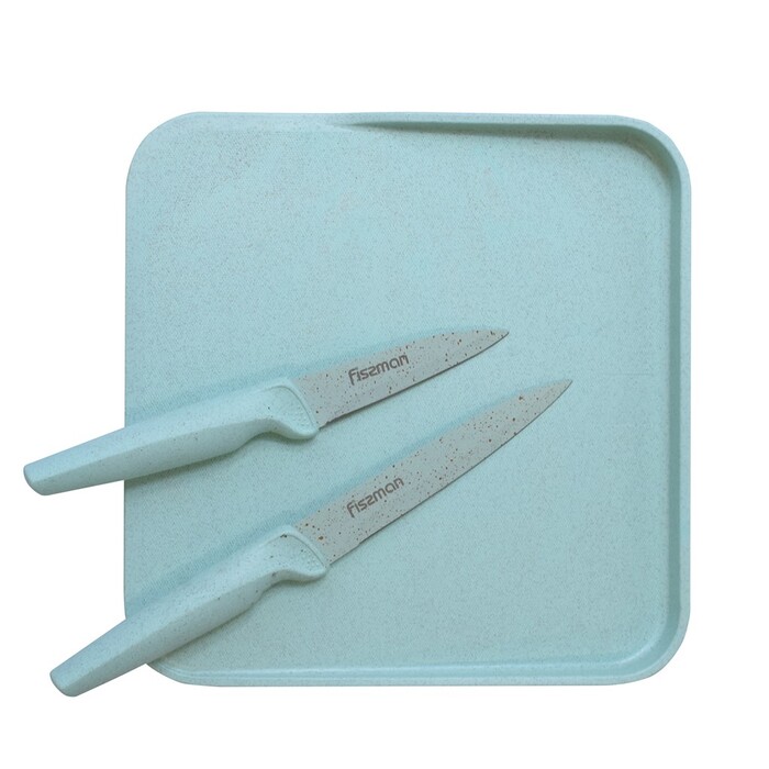 Набір ножів Fissman 3 предмети з обробною дошкою (2679)
