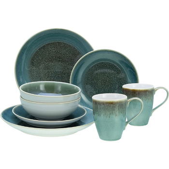 Набор посуды на 2 персоны, 8 предметов, зеленый Caldera Creatable