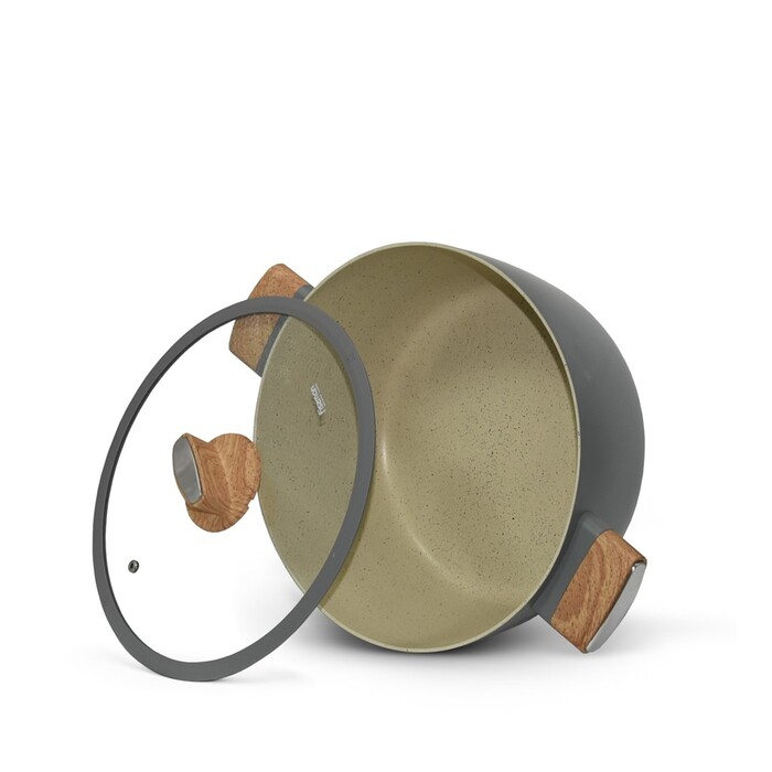 Кастрюля со стеклянной крышкой 20 см 2,24 л ARIA Fissman