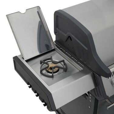 Газовый гриль SANTOS S-301 Black, с боковой горелкой, черный 900235 Код: 010949