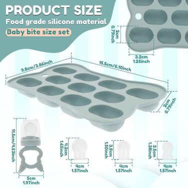 Набір силіконових ніблерів для дітей 2 шт.  TNTGMG