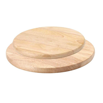 Набір обробних дощок для сиру 2 предмета, каучукове дерево 26 і 30 см Continenta