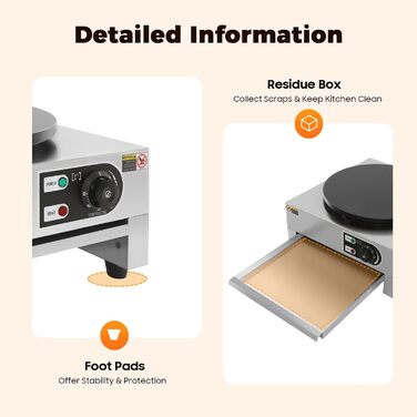 Млинниця електрична 40 см, 3000 Вт SHZICMY