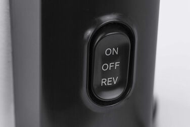 Дизайн повільної соковижималки, результат тесту 'Дуже добре', соковижималка для фруктів, овочів і зелені, великий завантажувальний отвір 75 мм Ø для цілих фруктів, з ситом для соку і сорбету, чорний, нержавіюча сталь, 500 -