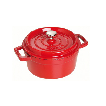 Кокот круглий 26 см, вишневий Staub