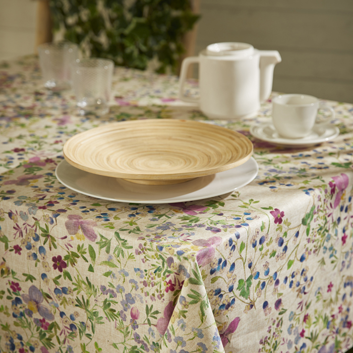 Скатертина 150 х 150 см Atenas Home Textile Juno Linum, бавовна з покриттям