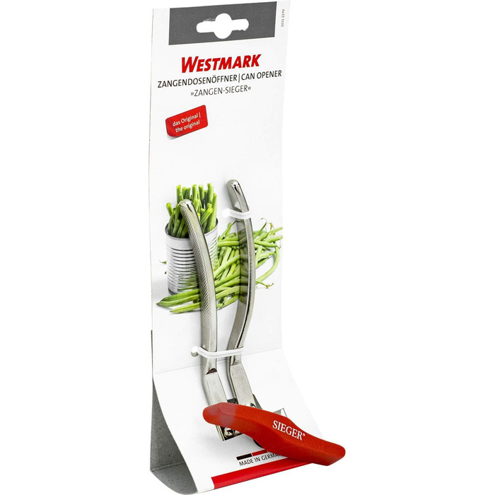 Консервний нож Westmark Pliers, з відкривачкою для пляшок, довжина 15,5 см, сталь/пластик, плоскогубці Winner, сріблястий/червоний, 10312270