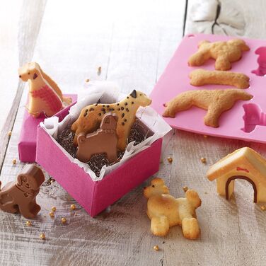 Форма для кексів у вигляді собак, 17,5 x 29,5 x 1,5 см, RBV Birkmann