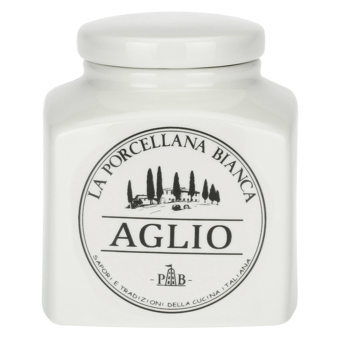 Банка для часнику порцеляна 500 мл La Porcellana Bianca