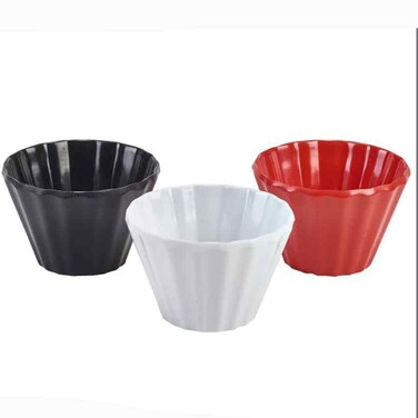 Соусник меламиновый рельефный 45 мл, белый, GenWare