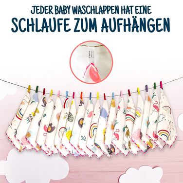 Рушники для дітей з бавовни 18 шт. рожевий Omilion