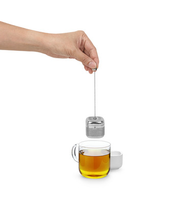 Ємність для заварювання з підставкою 5,5х4,5х5,5 см біла Cutea Umbra