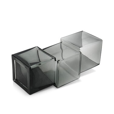 Ваза Fissman 27 см SMOKY SQUARES (9554)