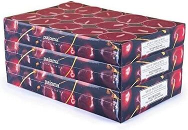 Ароматичні чайні свічки Pajoma 90, 3 x 30 шт. , ароматичні свічки, багато ароматів на вибір, висота 1,5 см, діаметр 3,5 см (дика вишня, упаковка 3 x 30 шт. )