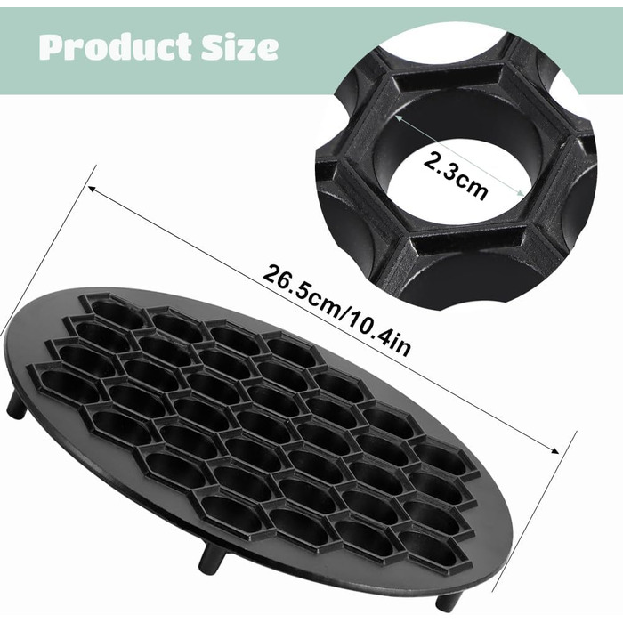 Форма на 37 пельменей из алюминиевого сплава Duokon