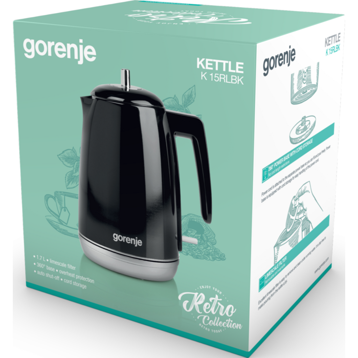 Электрочайник Gorenje K 15 RLBK (LD-K3042) (6587624)