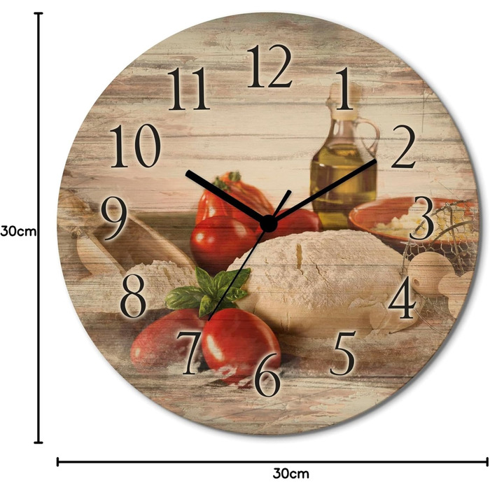 Настінний годинник з дерева 30 см ARTLAND
