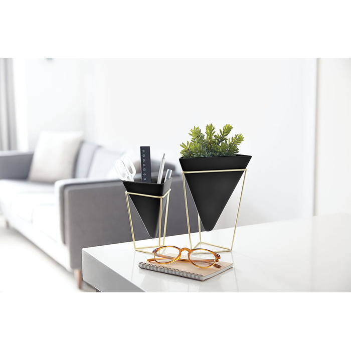 Декор настільний trigg чорний-латунь Umbra