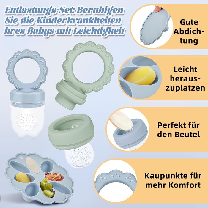 Набір силіконових ніблерів для дітей 2 шт. JONRRYIN