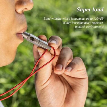 Аварійні свистки безпеки виживання зі шнурком 2 шт. iBasingo