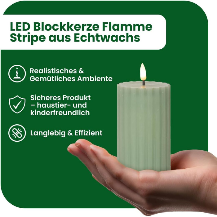 Світлодіодна свічка-стільник 15 x 7,5 см Star Trading