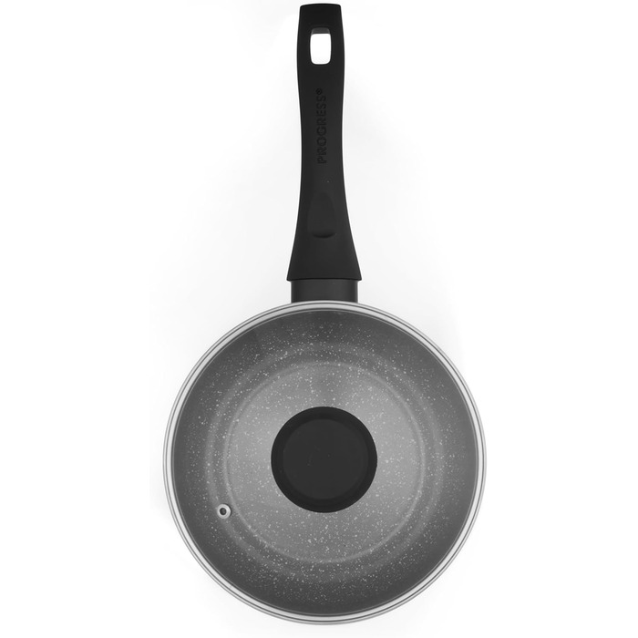 Каструлі Progress, каструля з антипригарним покриттям, виготовлена з металу та мармуру, кераміки, легкий алюмінієвий екструзійний матеріал - підходить для всіх типів плит, крім індукційних, каструлі можна мити в посудомийній машині (каструля з кришкою, ко