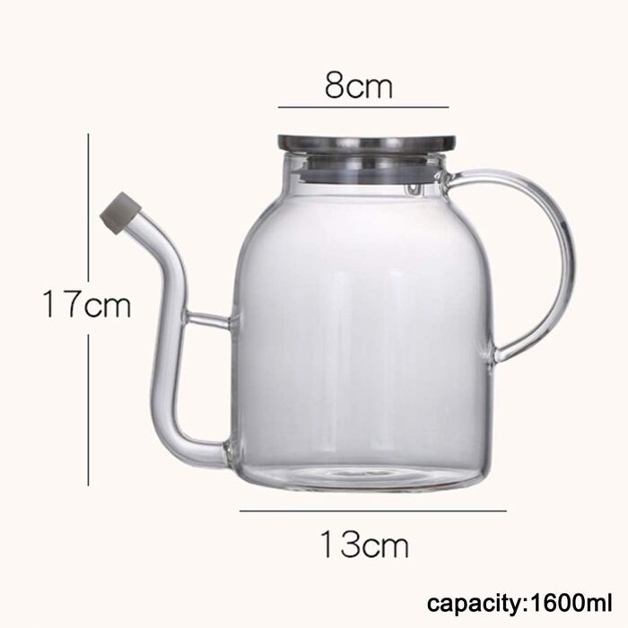 Сепаратор для отделения жира 1,6 л стеклянный с крышкой QAX