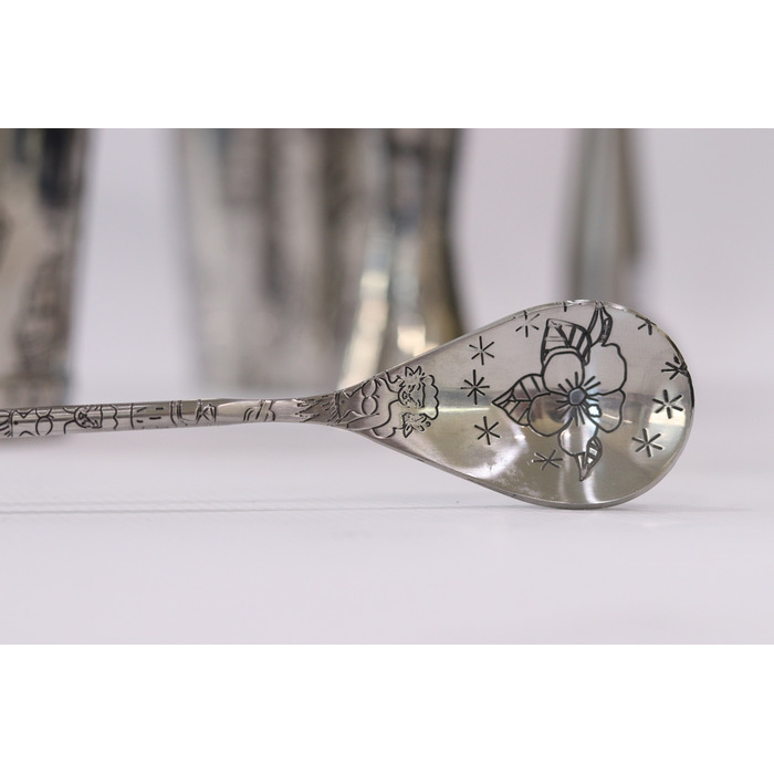 Набір бармена, 9 предметів, сатинована сталь, Tattoo, Urbanbar + ПОДАРУНОК келих TIKI