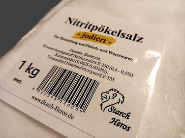 Нітритна сіль для копчення з йодом 1 кг Starch Heros