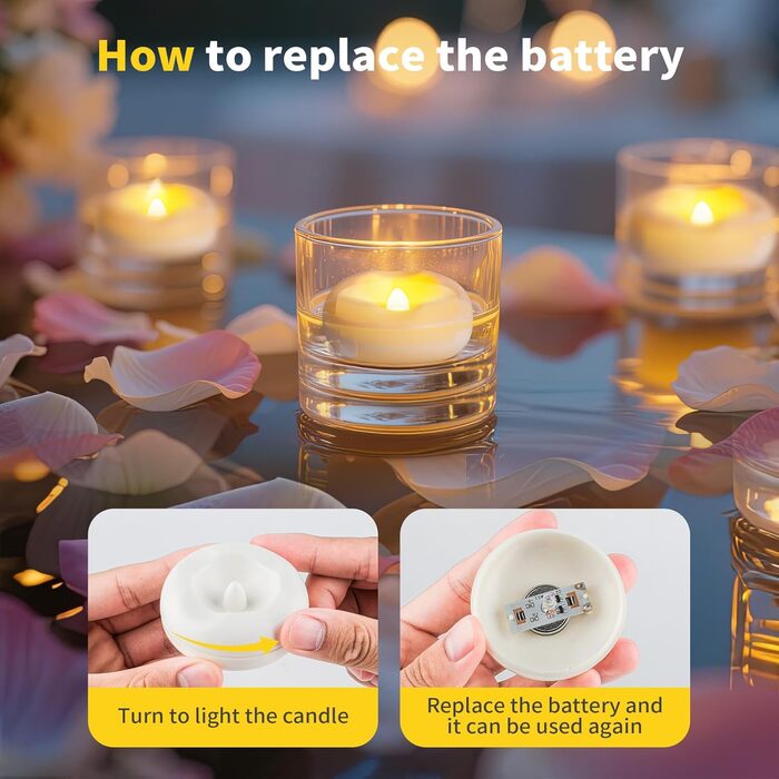 Плавуючі свічки 5,8 x 2,5 см Broyal