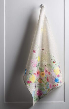 Набір із 3 багатоцільових кухонних рушників Maison d&39 Hermine Rural Christmas, 100 бавовна Різдвяні рушники День подяки/Різдво (50 см x 70 см) (Jardin D&39ete - Туман)