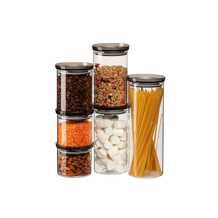 ARDESTO Storage Jar Fresh, 700мл, стекло, пластик, прозрачный