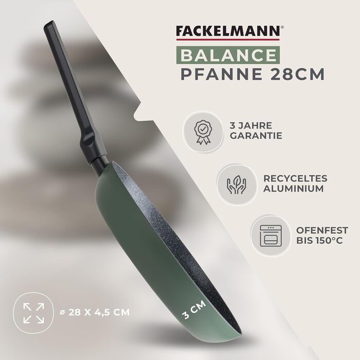 Сковорода 28 см, зеленая Balance Fackelmann