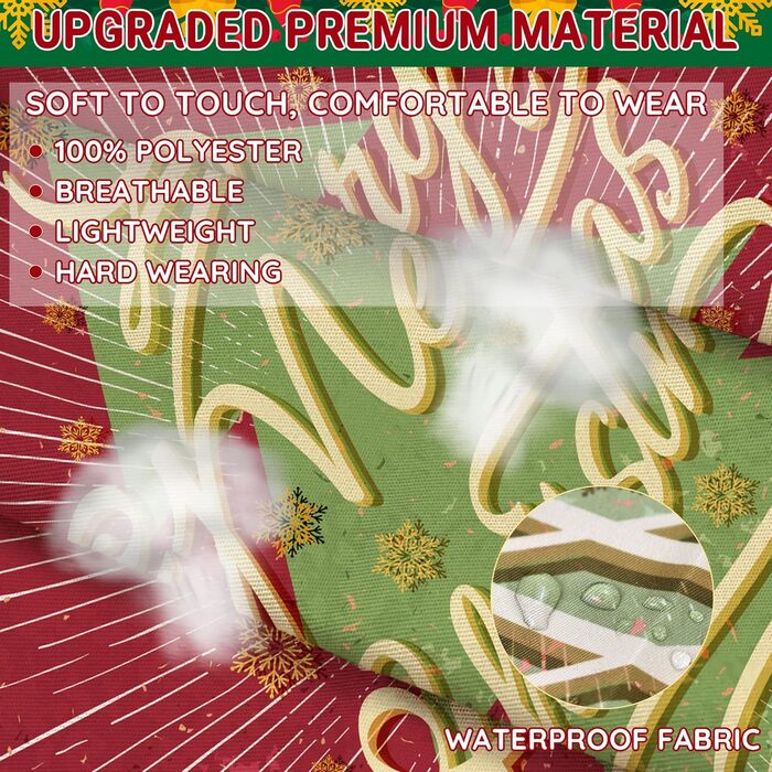 Набір з 4 різдвяних кухонних фартухів 70 x 80 см, різнокольорові FunChaos