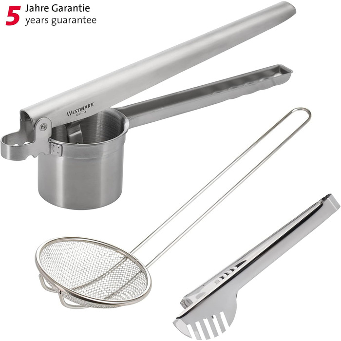 С 4 сменными перфорированными дисками, нержавеющая сталь, квадро, серебро 61172260 (набор из 3 шт.)