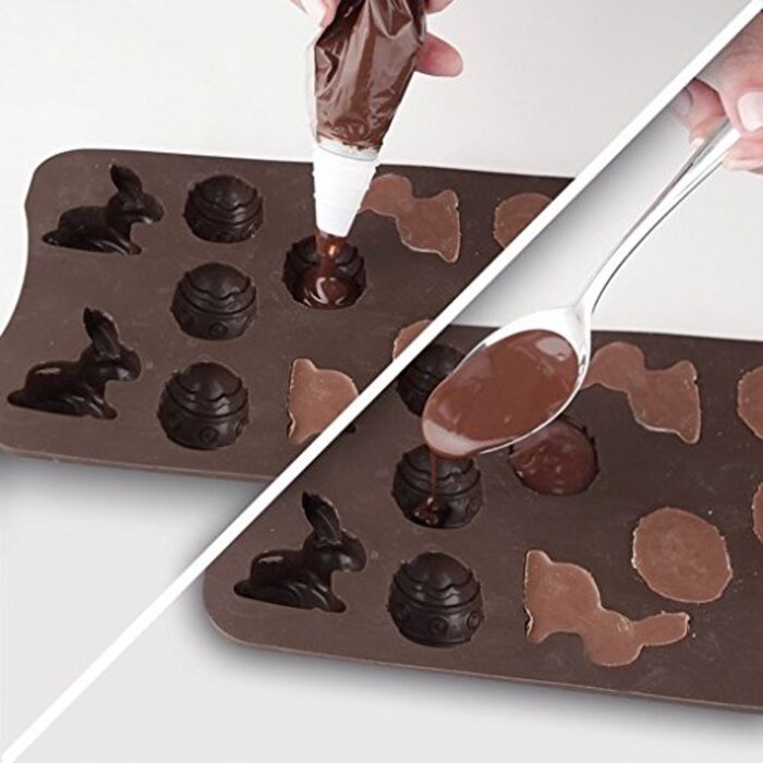 Силіконова форма для приготування цукерок Великодні мотиви Confiserie Dr. Oetker