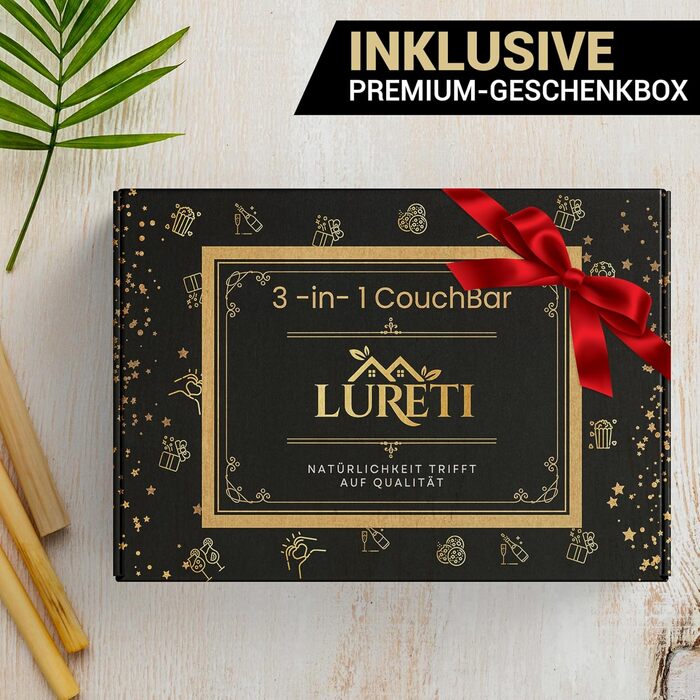 Органайзер для снеків 26,7 х 39,5 х 8 см чорний LURETI