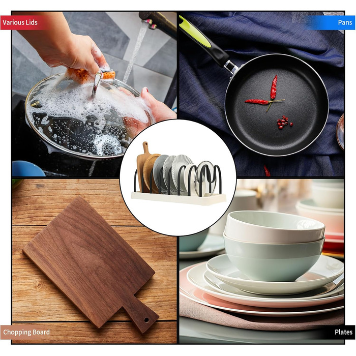 Тримач для кришок каструль, тарілок та дощок обробних QJKEJI