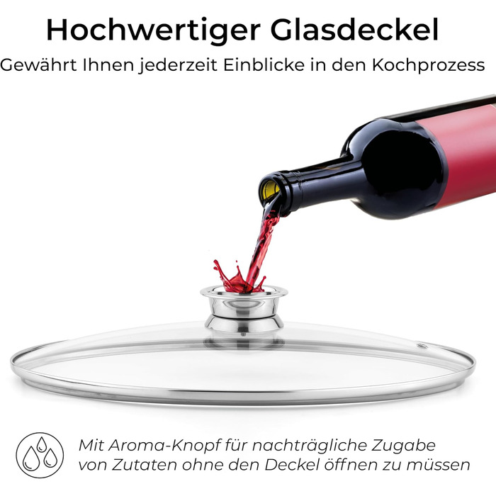 Жаровня овальная 8,5 л со стеклянной крышкой Klamer