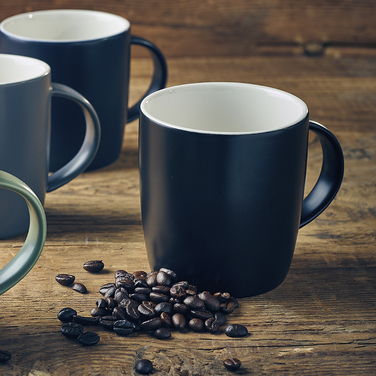 Кухоль 350 мл, чорна матова, Color Tea, GenWare